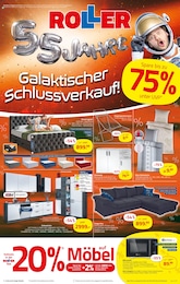 ROLLER Prospekt für Dinslaken mit 24 Seiten ROLLER Prospekt für Dinslaken: "55 JAHRE - Das galaktische Jubiläum!", 24 Seiten, 05.01.2025 - 11.01.2025