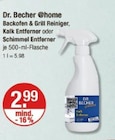 Backofen & Grill Reiniger, Kalk Entferner oder Schimmel Entferner von Dr. Becher @home im aktuellen V-Markt Prospekt für 2,99 €