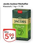 Aktuelles Auslese Filterkaffee Angebot bei GLOBUS in Braunschweig ab 5,99 €