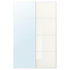 Schiebetürpaar Spiegelglas/weißes Glas 150x236 cm bei IKEA im Prospekt "" für 410,00 €