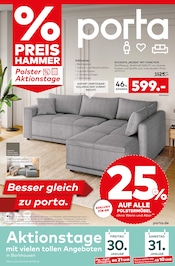 Aktueller porta Möbel Möbel & Einrichtung Prospekt in Meerbeck und Umgebung, "BESSER GLEICH ZU PORTA" mit 12 Seiten, 25.01.2026 - 31.01.2026