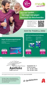 Aktueller mea - meine apotheke Prospekt (Arnstein, 4 Seiten zum blättern mea - meine apotheke Prospekt Unsere September-Angebote mit 4 Seiten
