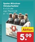 Münchner Oktoberfestbier im Angebot bei Netto Marken-Discount in Delitzsch Münchner Oktoberfestbier Angebote von Spaten bei Netto Marken-Discount Delitzsch für 5,99 €