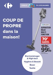 Catalogue Carrefour avec 1 page de promos Prospectus Carrefour, "Coup de propre dans la maison", page, 31/01/2023 - 06/02/2023