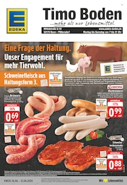 EDEKA Prospekt für Bonn mit 24 Seiten EDEKA Prospekt für Bonn: "Aktuelle Angebote", 24 Seiten, 16.06.2025 - 21.06.2025