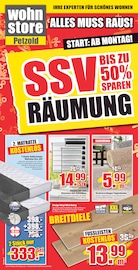 Aktueller wohnstore Petzold Möbel & Einrichtung Prospekt in Calau und Umgebung, "ALLES MUSS RAUS!" mit 10 Seiten, 28.06.2025 - 27.07.2025