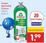 Spülmittel Limone im Angebot bei Netto Marken-Discount in Düsseldorf Spülmittel Limone Angebote von Frosch bei Netto Marken-Discount Düsseldorf für 1,99 €