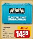 Bayreuther Hell im Angebot bei REWE in Rheda-Wiedenbrück Bayreuther Hell Angebote von Bayreuther Brauhaus bei REWE Rheda-Wiedenbrück für 14,99 €