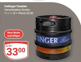 Fassbier Angebote von Oettinger bei GLOBUS Neunkirchen für 33,00 €
