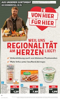 Wurst im aktuellen Kaufland Prospekt (Bonn) Wurst im Kaufland Prospekt "RICHTIG FRISCH" mit 69 Seiten (Bonn)