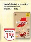 Aktuelle Nescafe Angebote bei GLOBUS in Krefeld Aktuelles Sticks 3 in 1 Angebot bei GLOBUS in Krefeld ab 1,89 €
