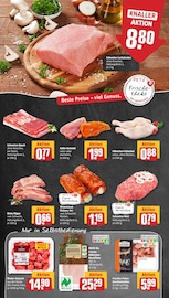 Aktueller REWE Prospekt mit Schweinefleisch, "Dein Markt", Seite 8