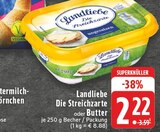Aktuelle Butter Angebote bei E center in Neuss Aktuelles Die Streichzarte oder Butter Angebot bei E center in Neuss ab 2,22 €