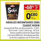 Nouilles Instantanées Soba Classic - Nissin dans le catalogue Supeco