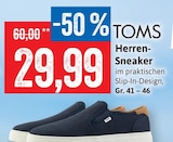Herren-Sneaker im Angebot bei Kaufhaus Stolz in Neumünster Herren-Sneaker Angebote von TOMS bei Kaufhaus Stolz Neumünster für 29,99 €