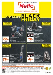 Netto Catalogue "La semaine Black Friday", 2 pages, Saint-Laurent-du-Var,  18/11/2022 - 28/11/2022