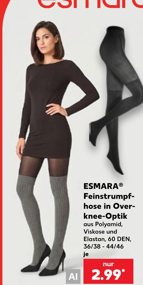 Feinstrumpfhose in Over-knee-Optik im Angebot bei Kaufland in Nettetal Feinstrumpfhose in Over-knee-Optik Angebote von ESMARA bei Kaufland Nettetal für 2,99 €