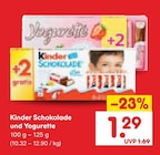 Schokolade Angebote von Kinder bei Netto Marken-Discount Lingen für 1,29 €