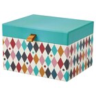 Schmuckkästchen mit Fächern Harlekinmuster/bunt von BUSENKEL für 14,99 € bei IKEA im Angebot Schmuckkästchen mit Fächern Harlekinmuster/bunt von BUSENKEL im aktuellen IKEA Prospekt