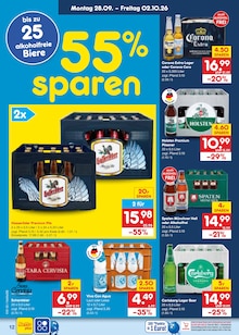 Bier im Netto Marken-Discount Prospekt "Aktuelle Angebote" mit 72 Seiten (Neumünster)