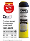 Peinture aérosol de marquage jaune 500ml - Cecil - Screwfix à Liévin Peinture aérosol de marquage jaune 500ml - Cecil en promo chez Screwfix Liévin à 6,79 €