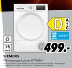 Wärmepumpentrockner WT45HV4 Angebote von Siemens bei MEDIMAX Moers für 499,00 €