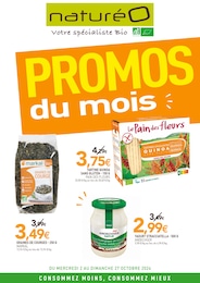 Prospectus NaturéO à Angers, "Promos du mois", 14 pages, 02/10/2024 - 27/10/2024