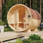 Hornbach Mainz-Kastel - Fasssauna "Rondi 2" Angebot im Prospekt Fasssauna "Rondi 2" bei Hornbach im Mainz-Kastel Prospekt für 3.699,00 €