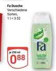 Dusche Soft Aloe Vera Joghurt im Angebot bei GLOBUS in Wiesbaden Dusche Soft Aloe Vera Joghurt Angebote von Fa bei GLOBUS Wiesbaden für 0,88 €