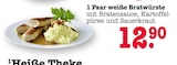 1 Paar weiße Bratwürste von  im aktuellen E center Prospekt für 12,90 €