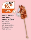 STECKENPFERD PLÜSCH von HAPPY PEOPLE im aktuellen Müller Prospekt für 16,99 €