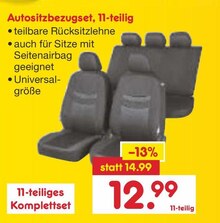 Autositzbezugset, 11-teilig bei Netto Marken-Discount in Potsdam Autositzbezugset, 11-teilig im Angebot bei Netto Marken-Discount Potsdam für 12,99 €