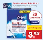 Geschirrreiniger Tabs All in 1 Angebote von Priva bei Netto Marken-Discount Potsdam für 3,95 €
