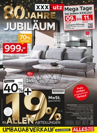 XXXLutz Möbelhäuser Prospekt für Lunden mit 34} Seiten XXXLutz Möbelhäuser Prospekt für Lunden: "80 JAHRE JUBILÄUM", 34 Seiten, 06.01.2025 - 19.01.2025