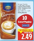 Latte Macchiato oder Cappuccino von Krüger Family für 2,49 € bei E center im Angebot Latte Macchiato oder Cappuccino von Krüger Family im aktuellen E center Prospekt