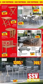 Gartenbank im wohnstore Westermann Prospekt in Warendorf Aktueller wohnstore Westermann Prospekt mit Gartenbank, "SSV RÄUMUNG", Seite 5