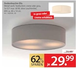 Deckenleuchte Ella creme im Angebot bei Zurbrüggen in Bochum Deckenleuchte Ella creme Angebote bei Zurbrüggen Bochum für 29,99 €