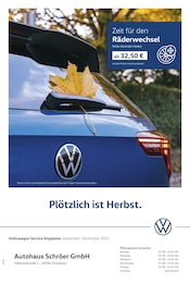 Volkswagen Prospekt für Bippen mit 1 Seite Volkswagen Prospekt "Herbstliche Angebote." für Bippen, 1 Seite, 01.09.2025 - 30.11.2025