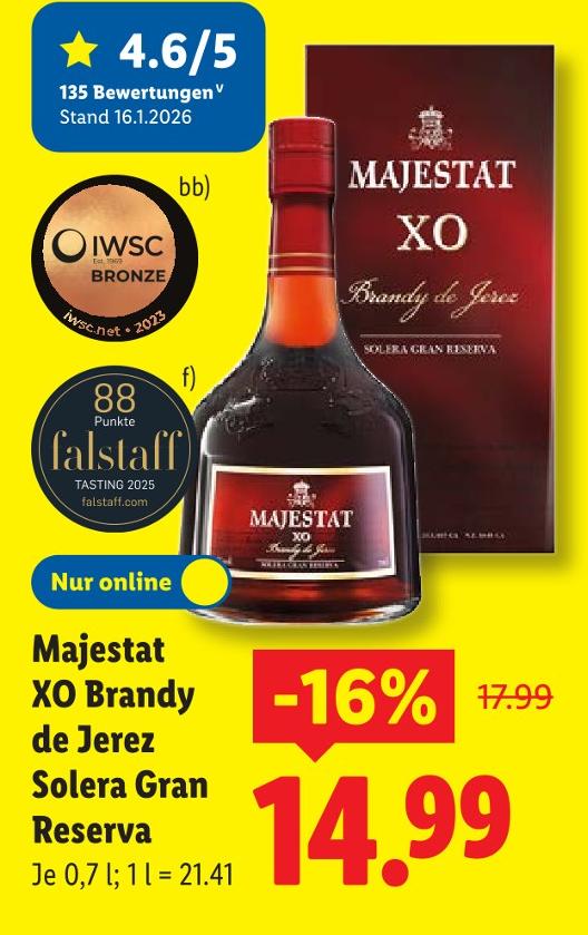 XO Brandy de Jerez Solera Gran Reserva