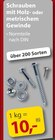 Schrauben mit Holz- oder metrischem Gewinde Angebote bei Sonderpreis Baumarkt Nordhausen für 10,00 €