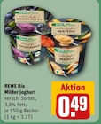 Milder Joghurt von REWE Bio im aktuellen REWE Prospekt für 0,49 €