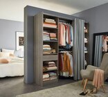 Kit dressing 2 colonnes réversibles avec rideau Eklips II décor chêne grisé H. 200 x L. 200 x P. 48 cm en promo chez Castorama Roubaix à 119,90 €