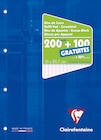 Promo Clairefontaine - Bloc de cours - A4 - 300 pages - grands carreaux (Seyes) - perforé à 2,99 € dans le catalogue Bureau Vallée à Saint-Avold