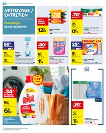 Prix et réduction Détachant Poudre dans le prospectus Carrefour Market en cours Offre Détachant Poudre dans le catalogue Carrefour Market du moment à la page 48