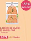 TERRINE DE SAUMON ET SAUMON FUMÉ - Guyader en promo chez Monoprix Boulogne-Billancourt à 2,57 €