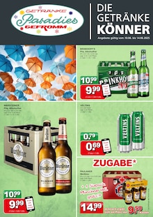 Warsteiner im Getränke Paradies Prospekt "DIE GETRÄNKEKÖNNER" mit 4 Seiten (Iserlohn)