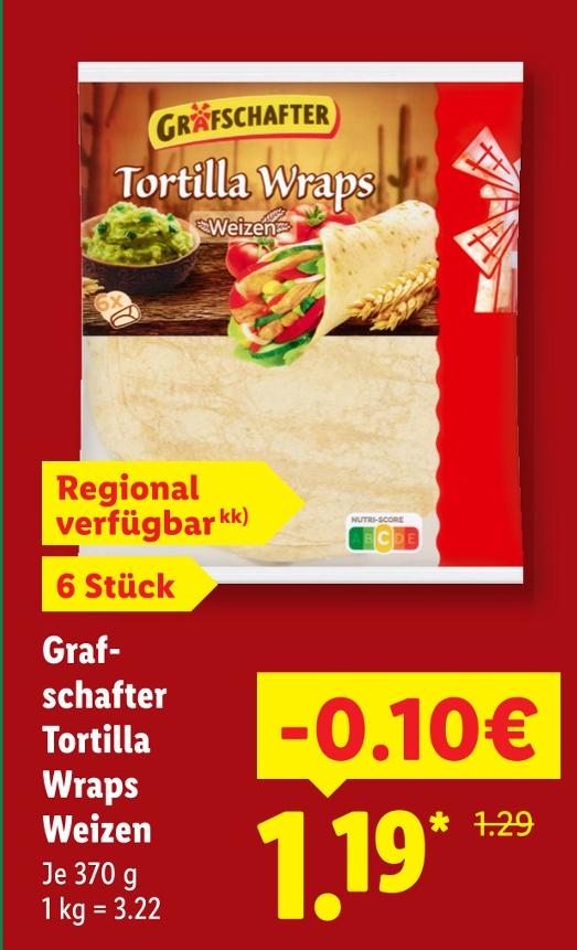 Tortilla Wraps Weizen