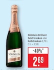 Brillant Sekt trocken im Angebot bei Marktkauf in Rottenburg Brillant Sekt trocken Angebote von Söhnlein bei Marktkauf Rottenburg für 2,69 €