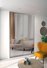 Promo Lot de 2 portes miroir de placard coulissantes H. 250 cm cadre acier gris à 129,00 € dans le catalogue Castorama à Les Ollières