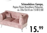 Schmuckdose Canape im Angebot bei SB Möbel Boss in Wermelskirchen Schmuckdose Canape Angebote bei SB Möbel Boss Wermelskirchen für 15,99 €